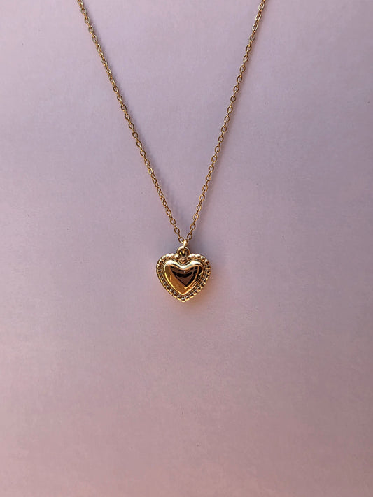 Collier Coeur en acier inoxydable
