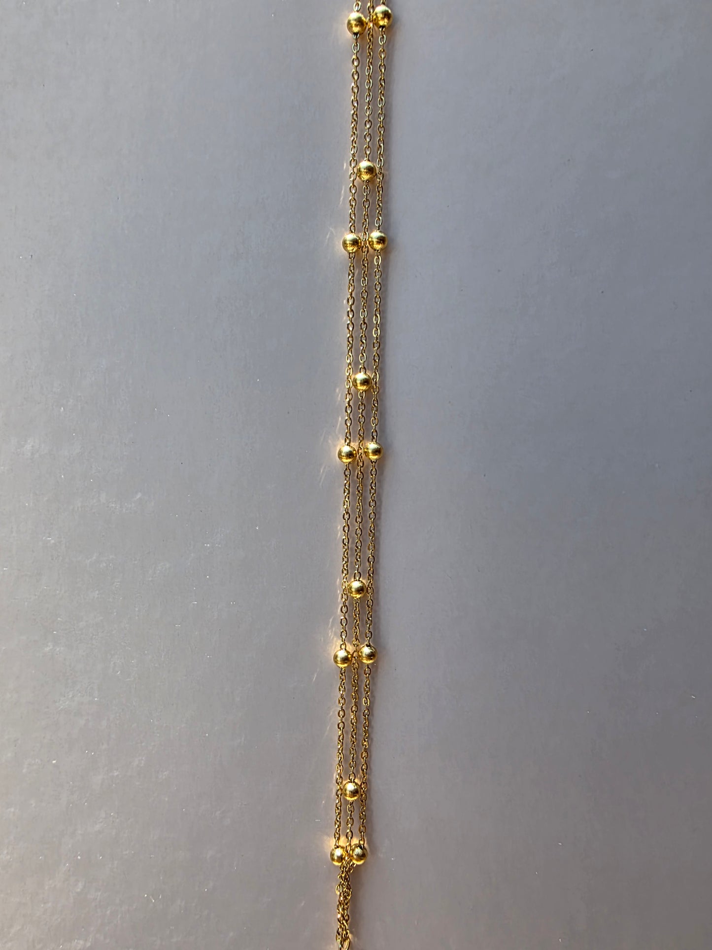 Bracelet Triple chaîne doré