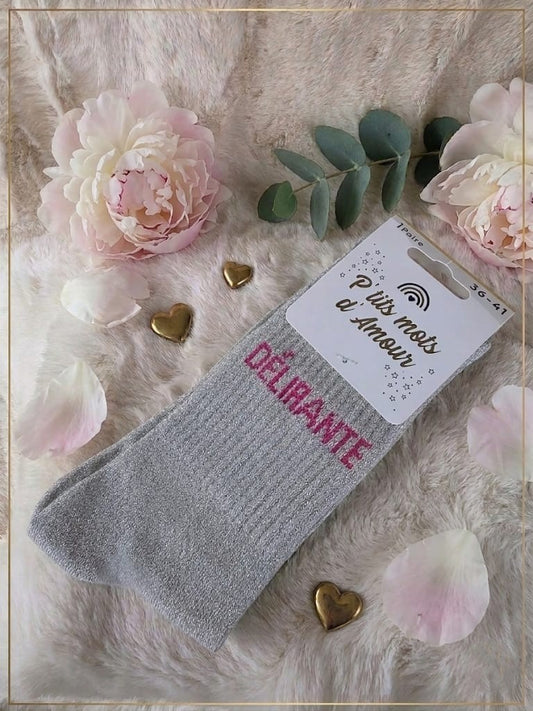 Chaussettes "Délirante" - Gris