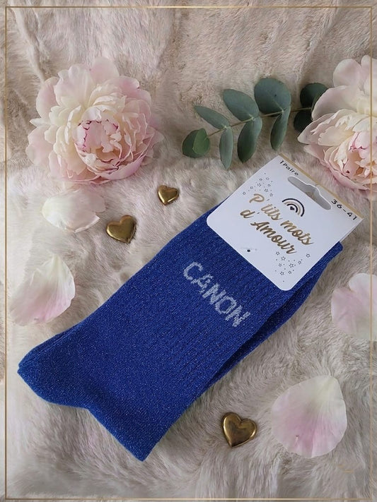 Chaussettes "Canon" – Bleu