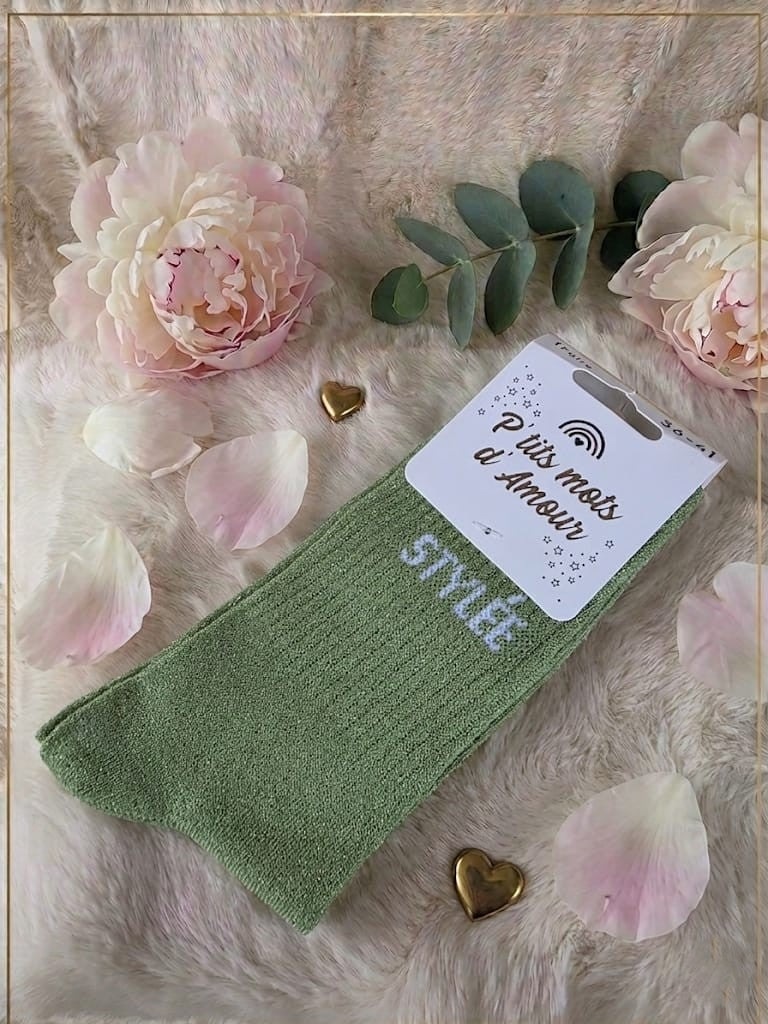 Chaussettes "Stylée" - Vert