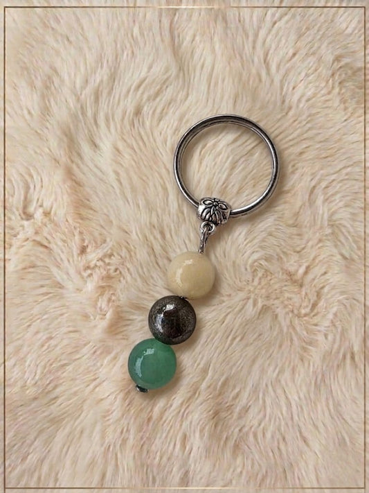 Porte-clés "Harmonie minérale" – Équilibre et sérénité