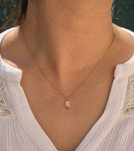Collier Pendentif Cristal de roche